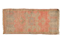 Vintage Distressed Oushak Rug Mat Runner / ONH item 6500