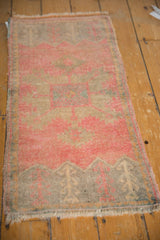 Vintage Distressed Oushak Rug Mat Runner / ONH item 6500 image 2
