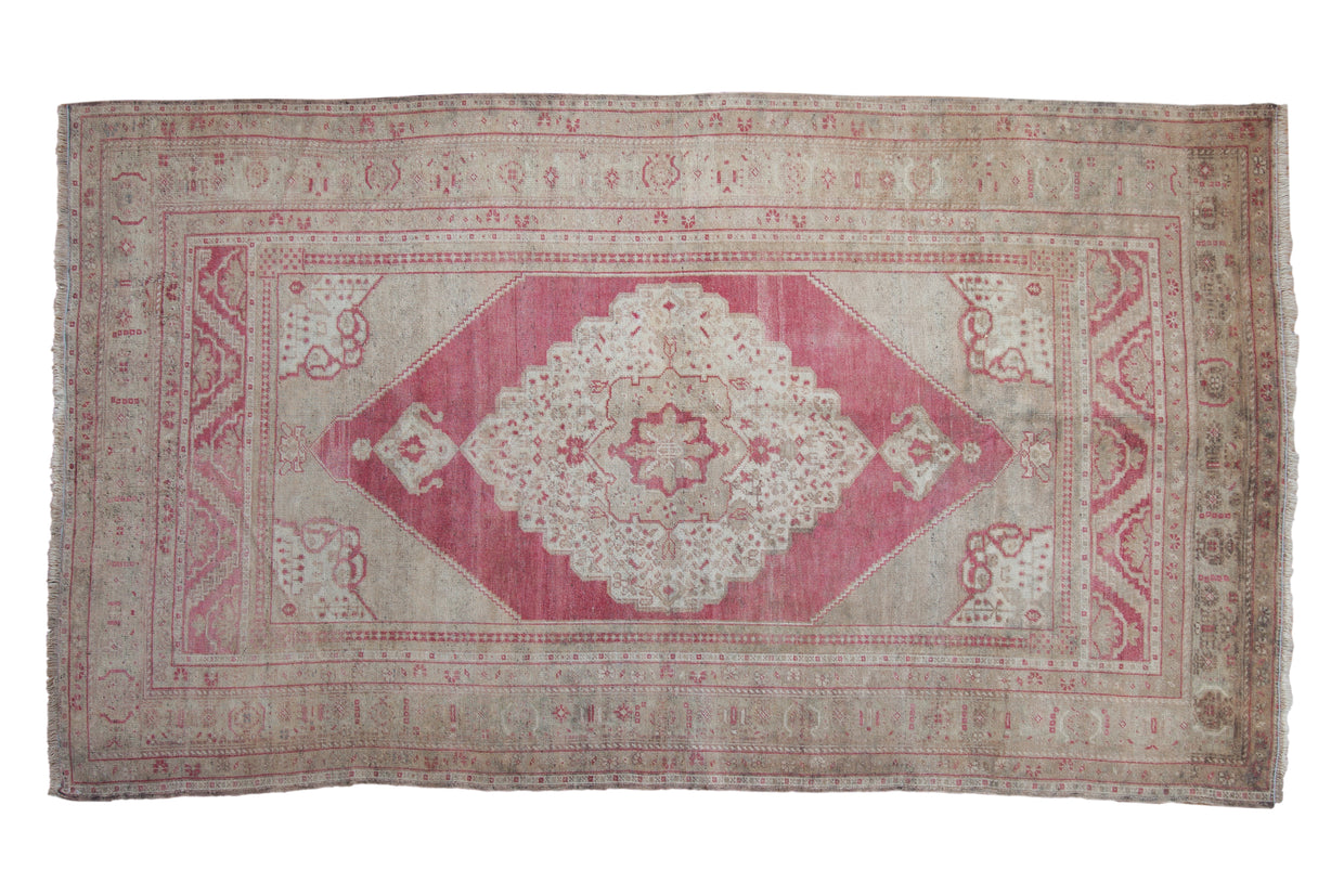 5x9 Vintage Distressed Oushak Carpet // ONH Item 6505
