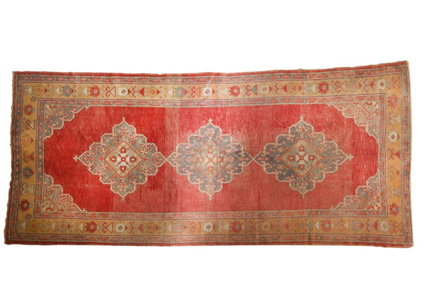 5x11 Vintage Distressed Oushak Rug Runner // ONH Item 6515