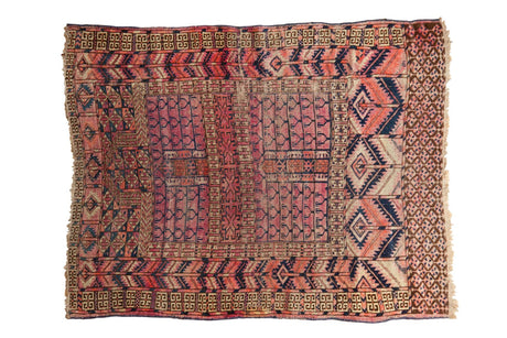 3'8" x 4'9" Antique Turkmen Rug / Item 6528 image 1
