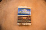 Pendleton Chief Joseph rug coaster featuring Southwestern geometric pattern and white fringe.