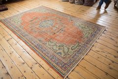 5.5x9 Vintage Distressed Oushak Carpet // ONH Item 6556 Image 2