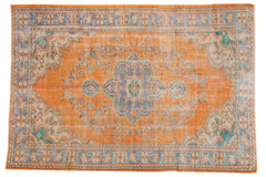 6x8.5 Vintage Distressed Oushak Carpet // ONH Item 6560