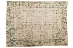 Vintage Distressed Oushak Carpet / ONH item 6562