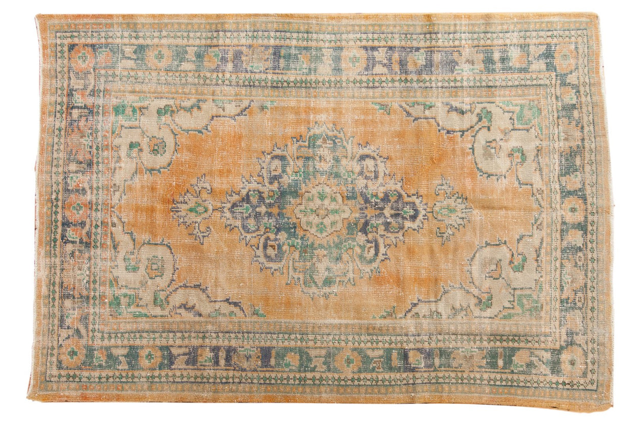 5x8 Vintage Distressed Oushak Carpet // ONH Item 6563