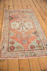 Vintage Distressed Oushak Rug Runner / ONH item 6564 Image 2