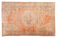 Vintage Distressed Oushak Carpet / ONH item 6573