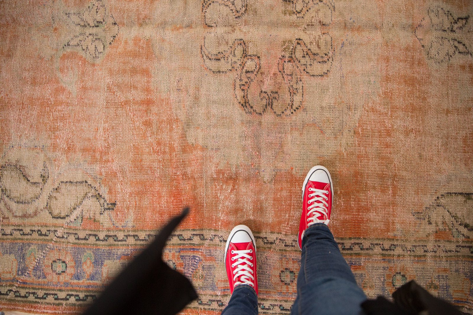 Vintage Distressed Oushak Carpet / ONH item 6573 Image 1