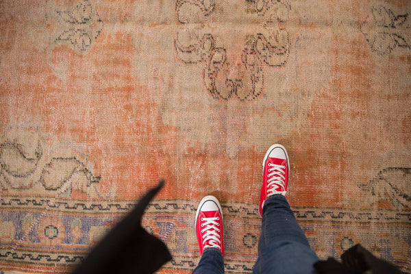 Vintage Distressed Oushak Carpet / ONH item 6573 Image 1