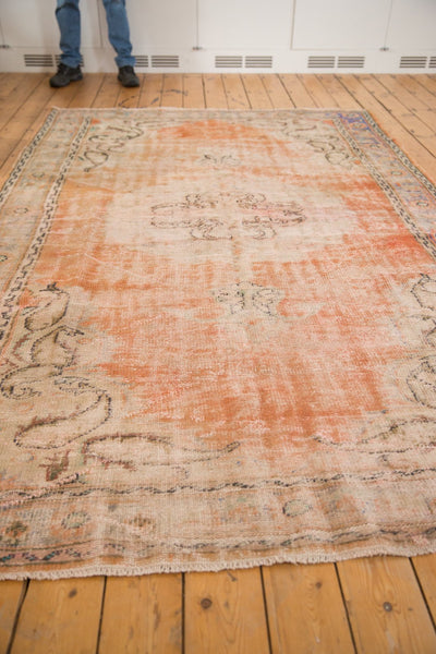 Vintage Distressed Oushak Carpet / ONH item 6573 Image 8