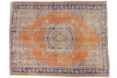 7.5x10 Vintage Distressed Oushak Carpet // ONH Item 6574