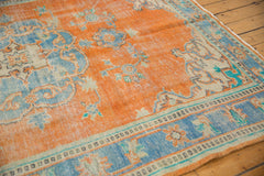 7x9.5 Vintage Distressed Oushak Carpet // ONH Item 6578 Image 6