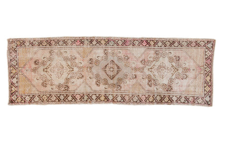 3x8.5 Vintage Distressed Oushak Rug Runner // ONH Item 6581