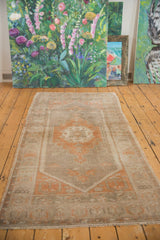 3x7 Vintage Distressed Oushak Rug Runner // ONH Item 6588 Image 2