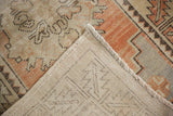 Vintage Distressed Oushak runner showing distressed apricot pile and hand-knotted foundation.