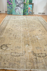 6.5x9 Vintage Distressed Oushak Carpet // ONH Item 6597 Image 3