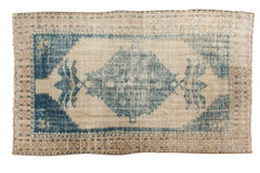 Vintage Distressed Oushak Carpet / ONH item 6598
