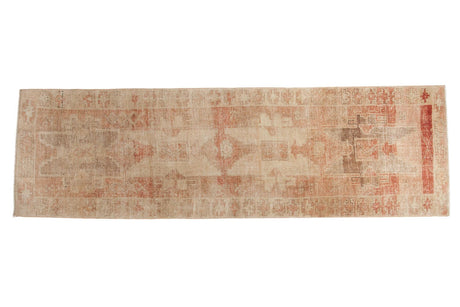 3.5x12.5 Vintage Distressed Oushak Rug Runner // ONH Item 6603