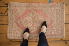 Vintage Distressed Oushak Rug Mat / ONH item 6606 Image 1