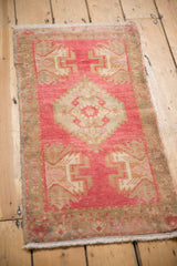 1.5x3 Vintage Distressed Oushak Rug Mat // ONH Item 6615 Image 3