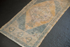 Vintage Distressed Oushak Rug Mat Runner / ONH item 6622 Image 6