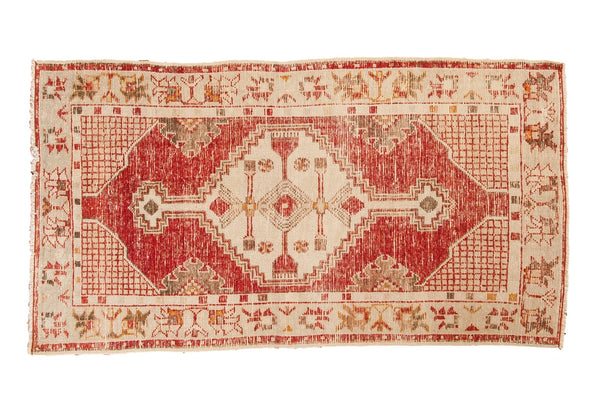 2.5x5 Vintage Distressed Oushak Rug Runner // ONH Item 6624