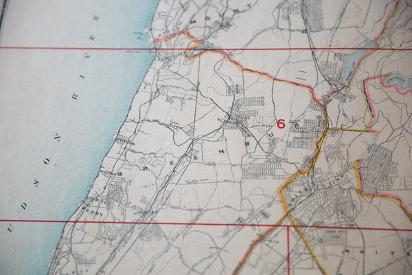 Antique Northern Westchester County NY Map // ONH Item 6625 Image 6