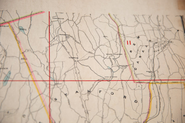 Antique Northern Westchester County NY Map // ONH Item 6625 Image 8