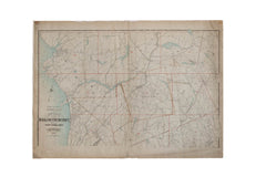 Vintage Map of Northern Westchester, NY // ONH Item 6626