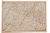 Antique Bronx and City of Yonkers map with light green waterways and detailed street grids.