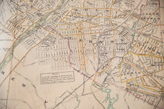 Antique Bronx and City of Yonkers Map // ONH Item 6627 Image 5