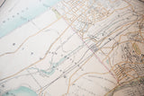 Antique map detail of Yonkers and Van Cortlandt Park with intricate street grid.