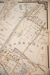Antique Yonkers and Scarsdale New York Map // ONH Item 6629 Image 5
