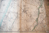 Detailed view of the 1908 Westchester map showing Elmsford and Greenburgh on aged, creased paper.