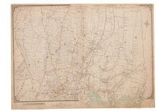 Antique Stamford and Darien CT Map // ONH Item 6632