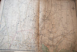 Detailed section of the circa 1908 antique Southern Connecticut map, showing roads and specific towns.