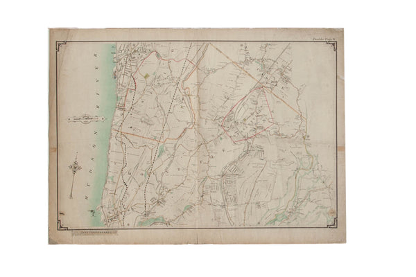 Vintage Map of Pleasantville, New York // ONH Item 6633