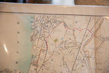 Detail of the antique map showing Briarcliff Manor in Westchester County, aged paper texture.