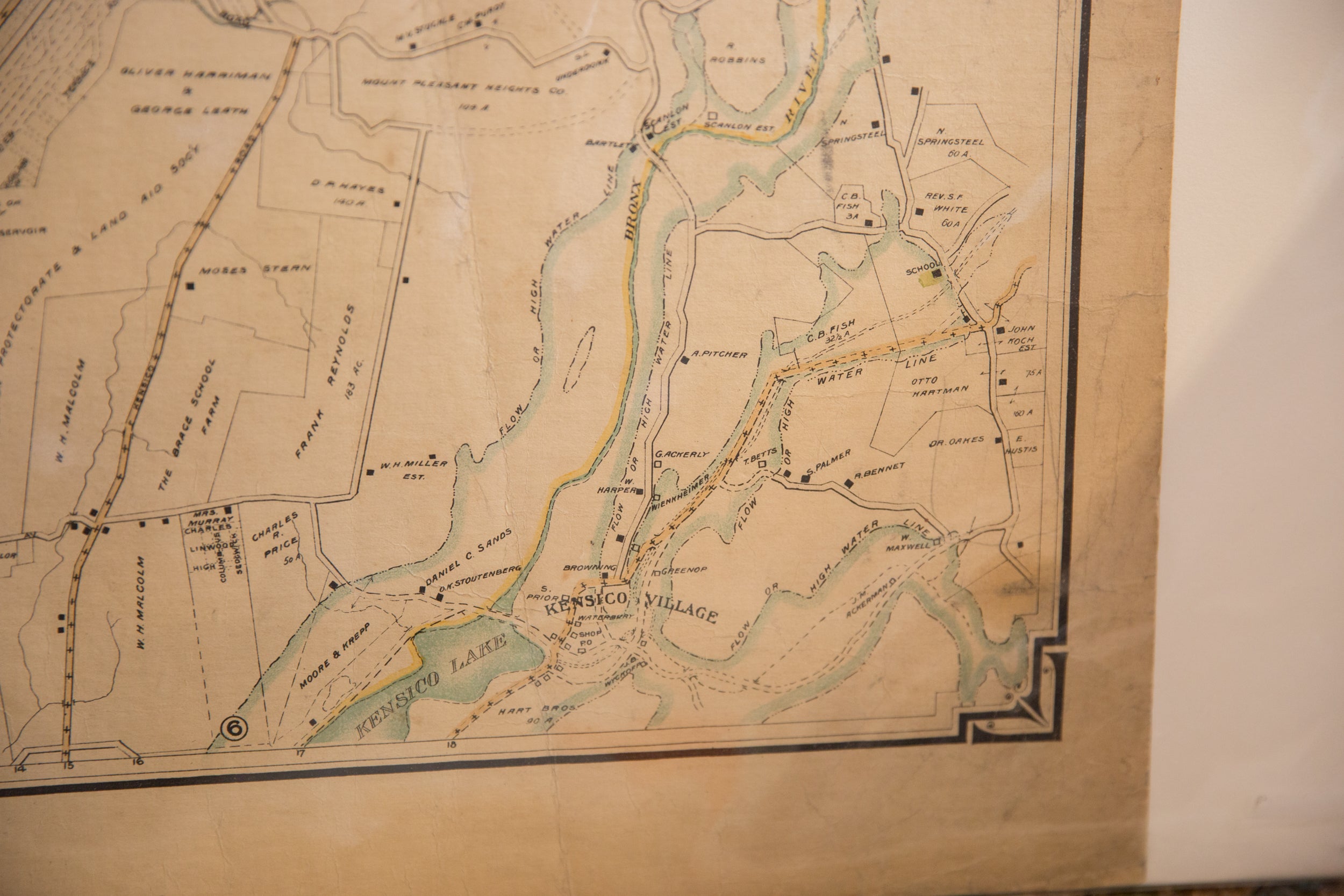 Vintage Map of Pleasantville, New York