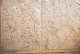 Antique map of Pound Ridge and New Canaan, circa 1908, with aged paper texture.