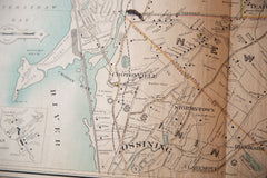 Antique Cortlandt, Yorktown, New Castle NY Map // ONH Item 6636 Image 3