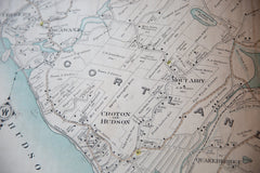 Antique Cortlandt, Yorktown, New Castle NY Map // ONH Item 6636 Image 5