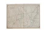 Antique map of Somers, New York, circa 1908, with detailed cartography and fold.
