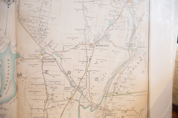 Vintage Map of Somers, New York // ONH Item 6640 Image 2