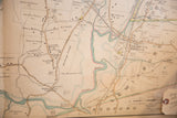 Antique map section of Somers, NY, showing White Hall Corners and Croton River.