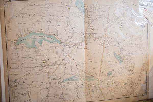 Vintage Map of Waccabuc, New York // ONH Item 6641 Image 1