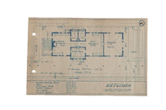 Vintage Katonah NY Train Station Blueprint / ONH Item 6642