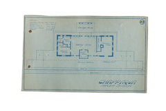 Vintage Chappaqua Train Station Blueprint / ONH Item 6643