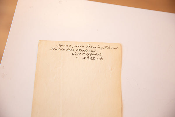 Vintage Chappaqua Train Station Blueprint / ONH Item 6643 Image 4